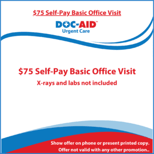 A picture of the back cover of a doc-aid flyer.