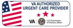 A picture of the va logo with three stars.