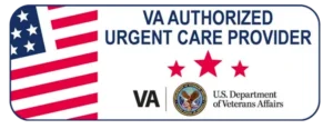 A picture of the veteran logo with three stars for urgent care provider in laredo tx