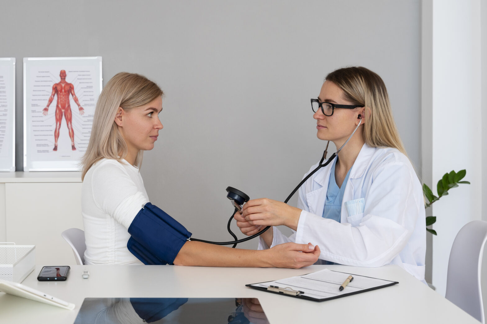 Women visiting urgent care for well woman exam